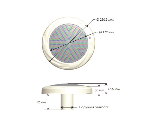 Прожектор светодиодный Aquaviva LED008 252LED (18 Вт) RGB, изображение 6 ᐉ Купить ᐉ Цена ᐉ Заказать