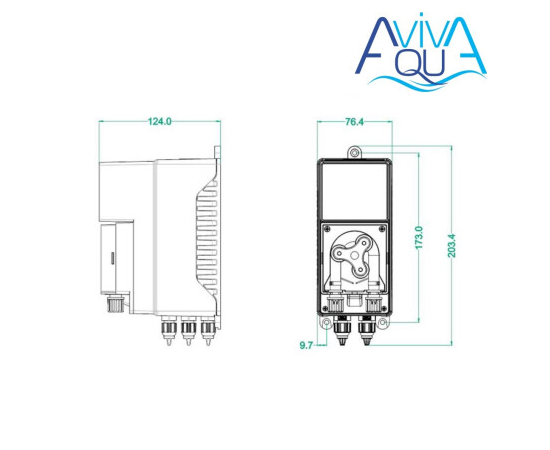 Перистальтический дозуючий насос Aquaviva KXRX Smart Cl 1,5 л / год + набір RX, изображение 6 ᐉ Купить ᐉ Цена ᐉ Заказать