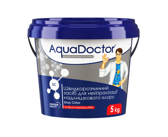 AquaDoctor SC Stop Chlor - 5 кг. ᐉ Купить ᐉ Цена ᐉ Заказать