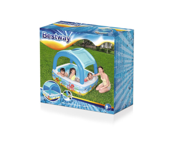 Детский надувной бассейн Bestway 52192 (140х140х114), изображение 5 ᐉ Купить ᐉ Цена ᐉ Заказать в Киеве, Украине