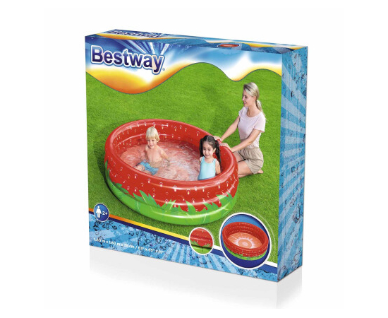 Дитячий надувний басейн Bestway 51145 (160x38см) солодка полуниця, изображение 4 ᐉ Купить ᐉ Цена ᐉ Заказать